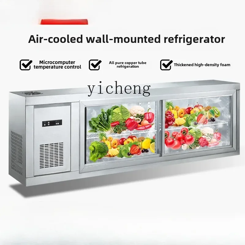 ZZ Refrigerated Display Cabinet Commercial Refrigerator Wall Hanging Cabinet Freezer Air Cooling Workbench