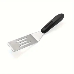 1pc, minispatel, roestvrijstalen kleine spatel voor gebruik in de keuken, metalen spatel voor het koken van brownie, koekje, taartserverspatel