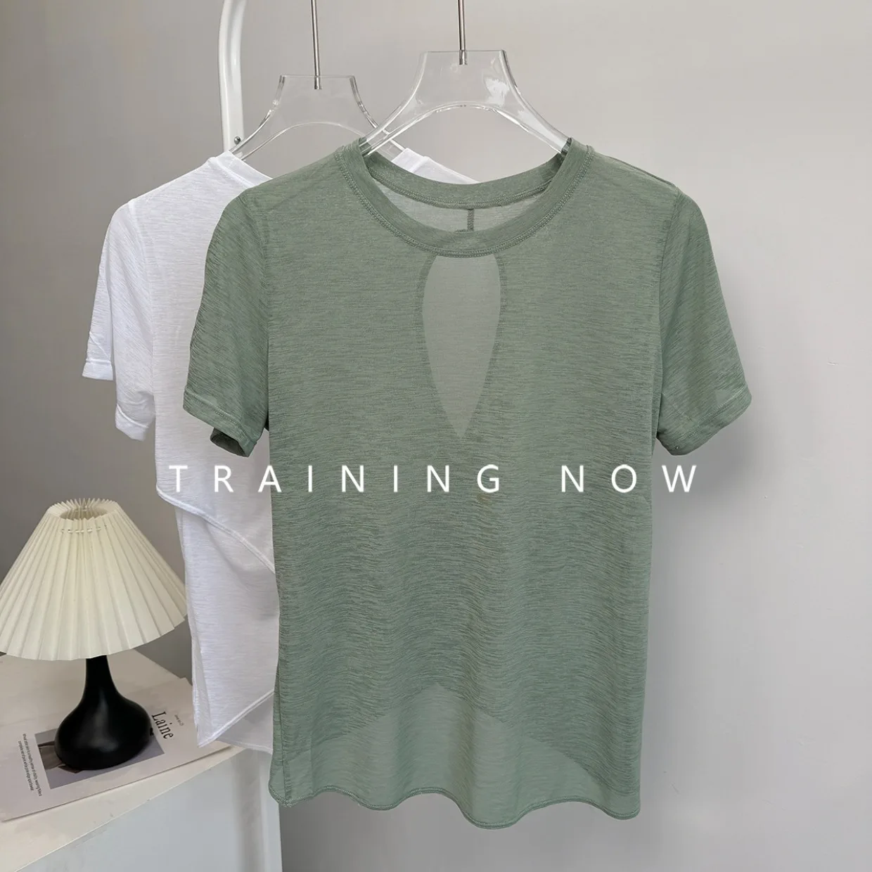 

Yoga clothes thin shirt short-sleeved summer new style cover flesh to make you look slim and taller sports top for women's