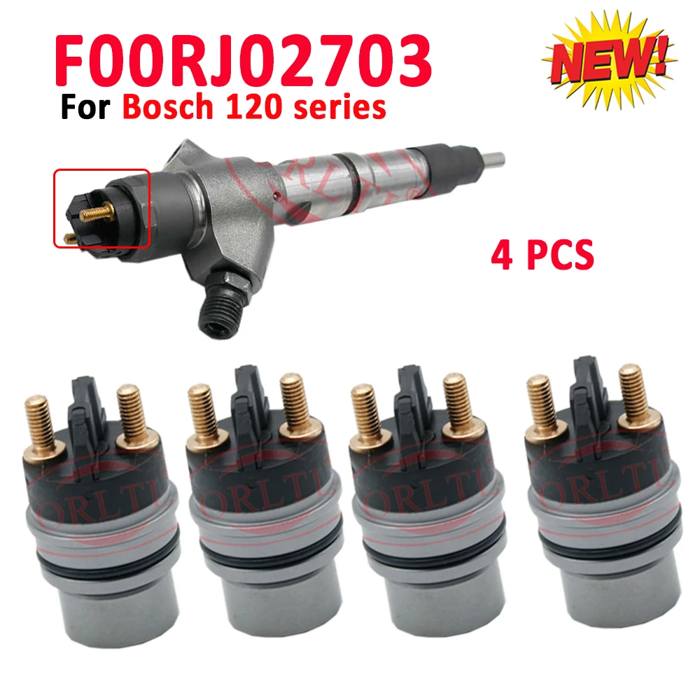 

4PCS F00RJ02703 Diesel Injector 0445120182 0445120183 Solenoid Air Valve F00R J02 703 for Bosch 0445120117 0445120127 0445120044