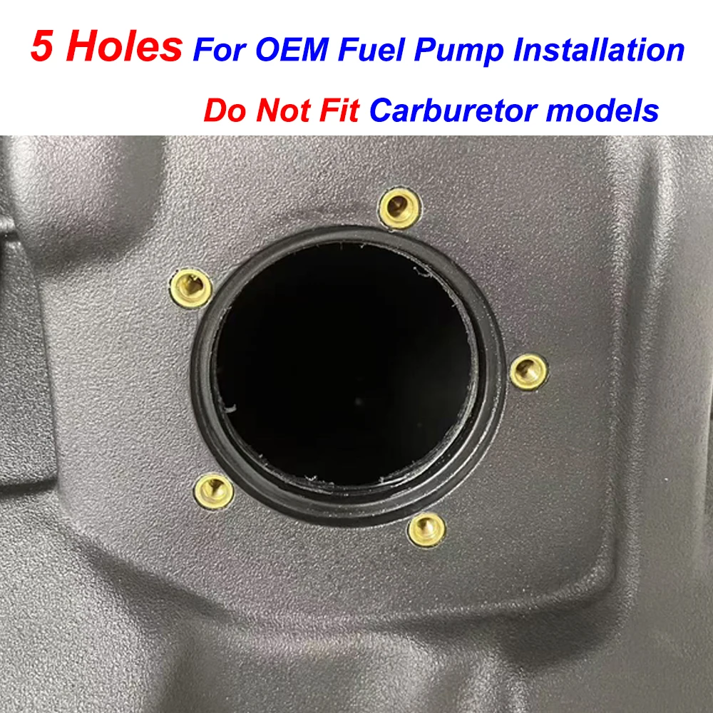 2.7 Gallon Large Capacity Fuel Tank For Kawasaki KLX250 EFI / KLX250S EFI 2009-2020 -Oversized Gas Fuel Tank 2.7Gal./10.2L
