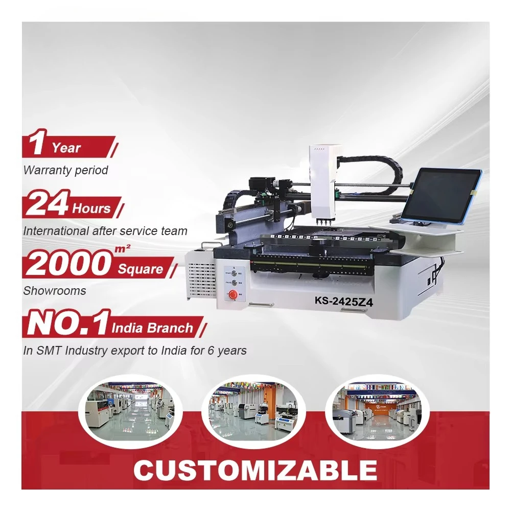 2/4 Head High Precision Pcb Smt Pick and Place Machine Desktop Pick and Place Machine Automatic Electronics Production