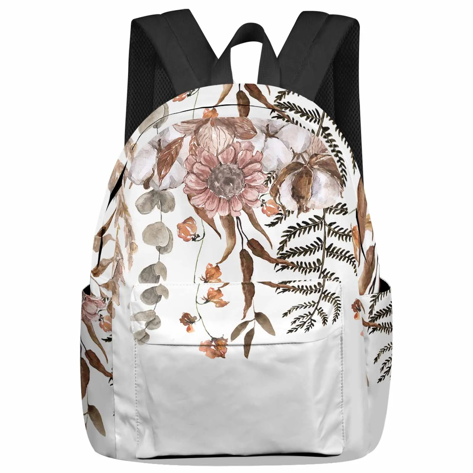 

Thanksgiving Plants Cotton Eucalyptus Leaves Backpacks Teenagers Student School Bags Laptop Custom Backpack Men Women Travel