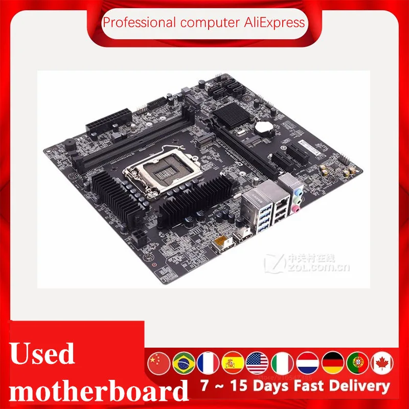 Imagem -04 - para Colorido C.z370m-dh V20 Z370m dp Hdmi Placa-mãe de Mesa para Intel Z370 Z370m Ddr4 Lga 1151 Desktop Original Usado Mainboard