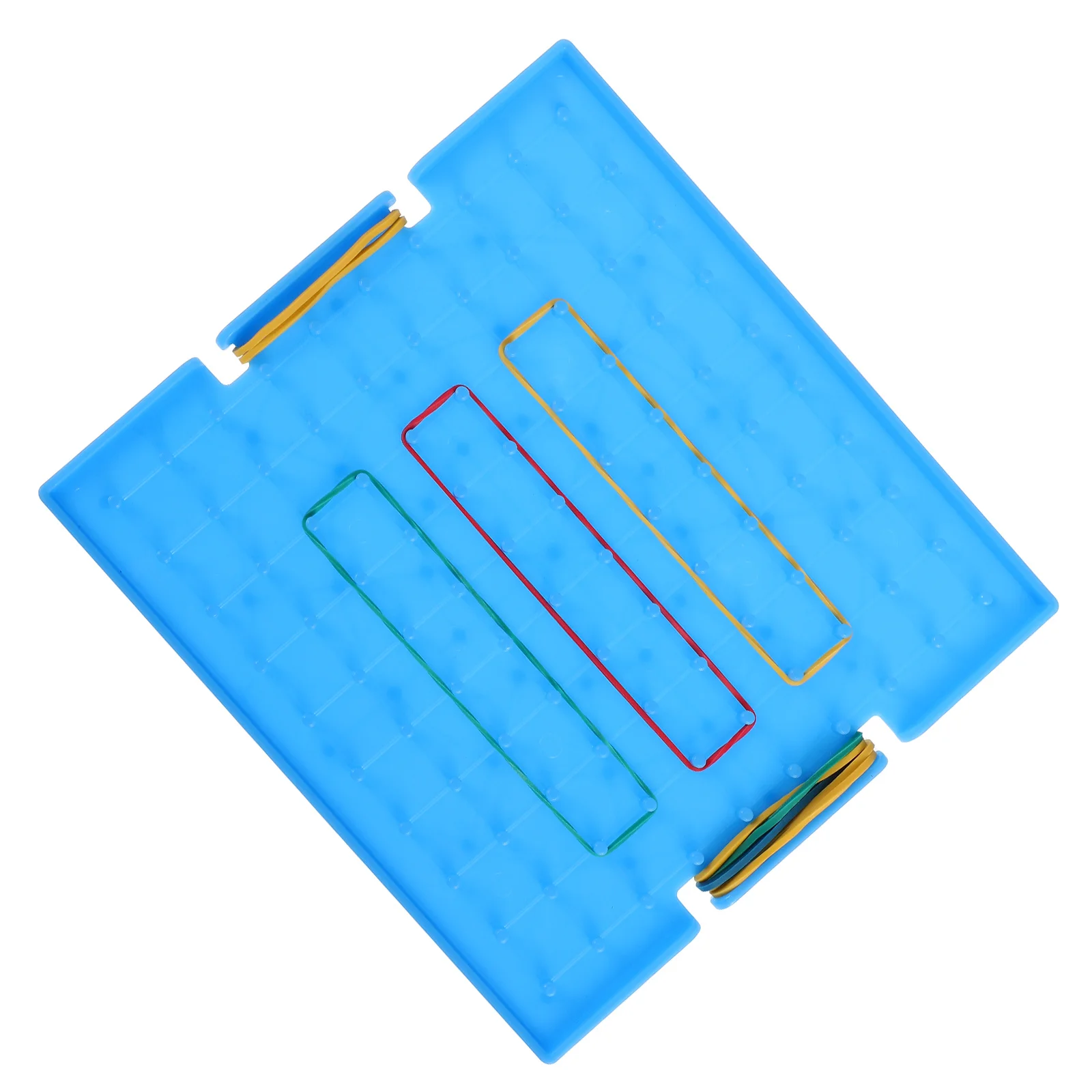 

Learning Aids Student Pin Board Primary School Plastic Geoboards with Rubber Bands