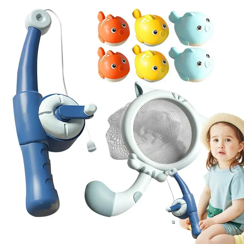 Magnetic Fishing Games Baby Bath Toys Set  Toddler Bathtub Floating Water Toys for Kids Gifts