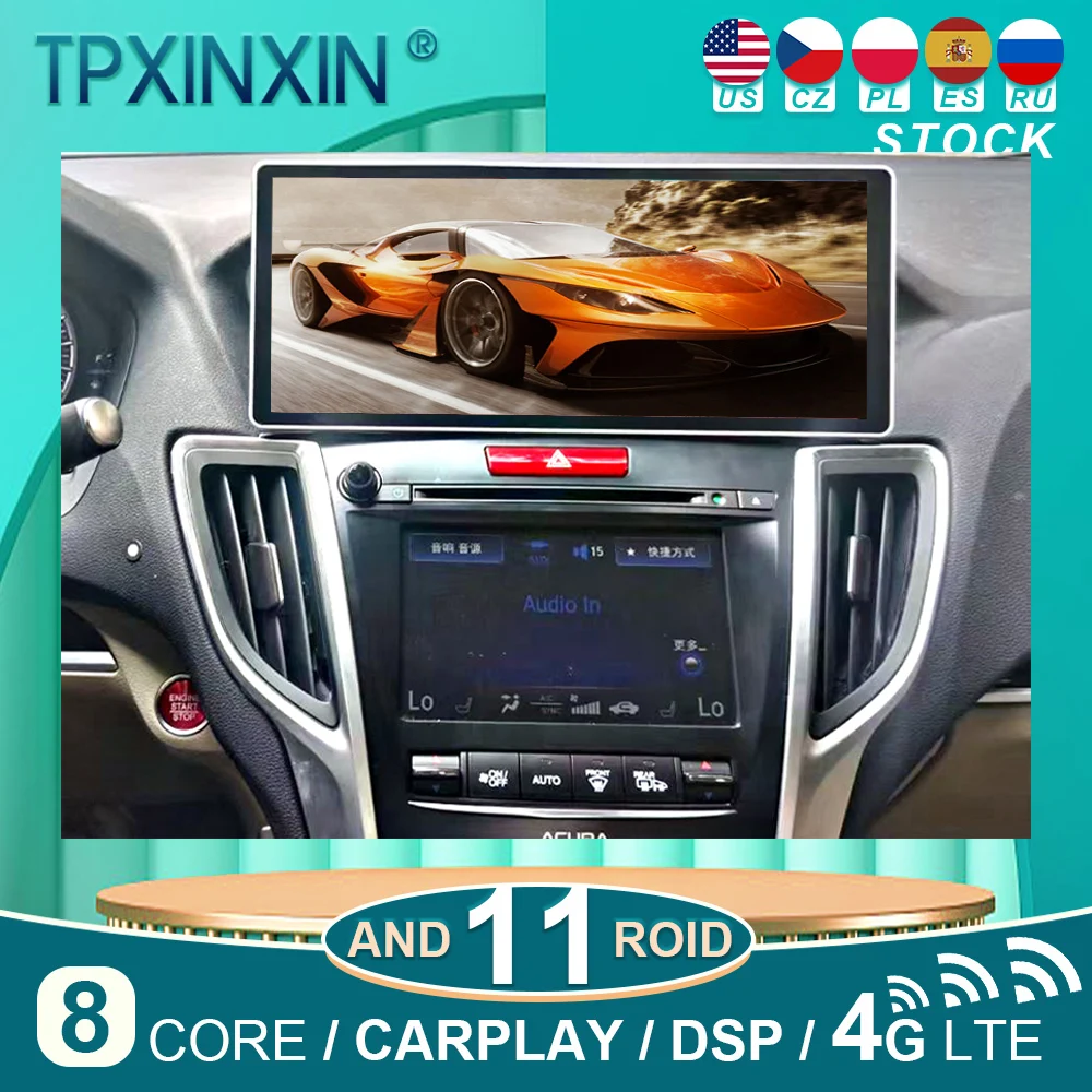 

Android Car Radio For Honda Acura TLX 2015-2020 GPS Navigation Multimedia Player Stereo Head Unit Audio Video Player Screen CD