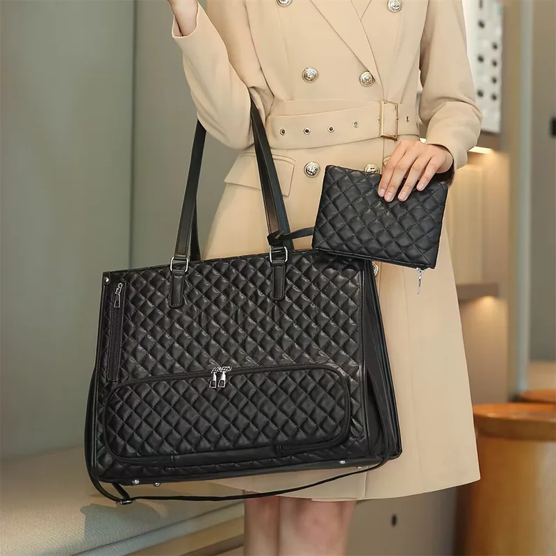 2-in-1 Travel Tote Bag Laptop Bag with Insulated Lunch Compartment for Business, Work, Nurse, Office, Collage, Casual Tote Bag