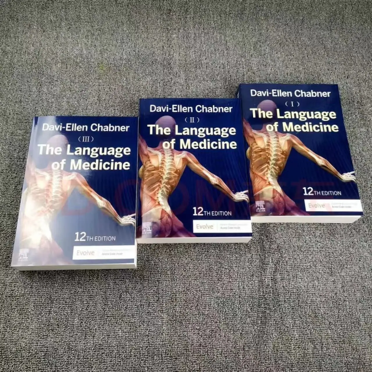 

3books/set The Language of Medicine 12th Edition Davi-Ellen Chabner Full Color English Paper