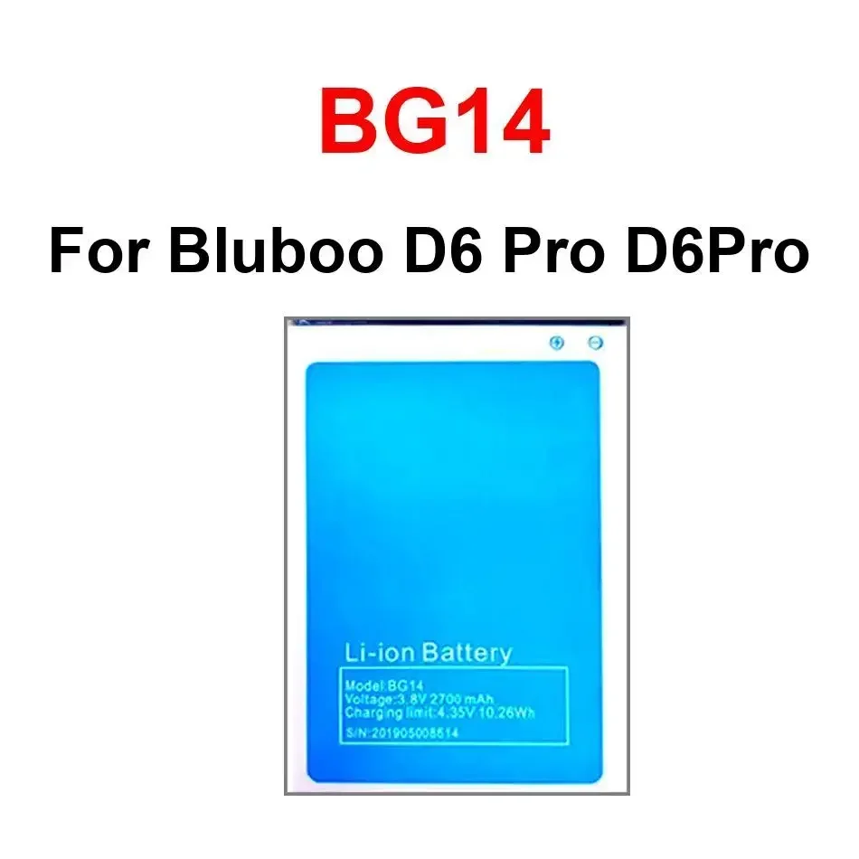 

Eco-Friendly Mobile Phone Battery High Quality For Bluboo D6 Pro D6Pro BG14