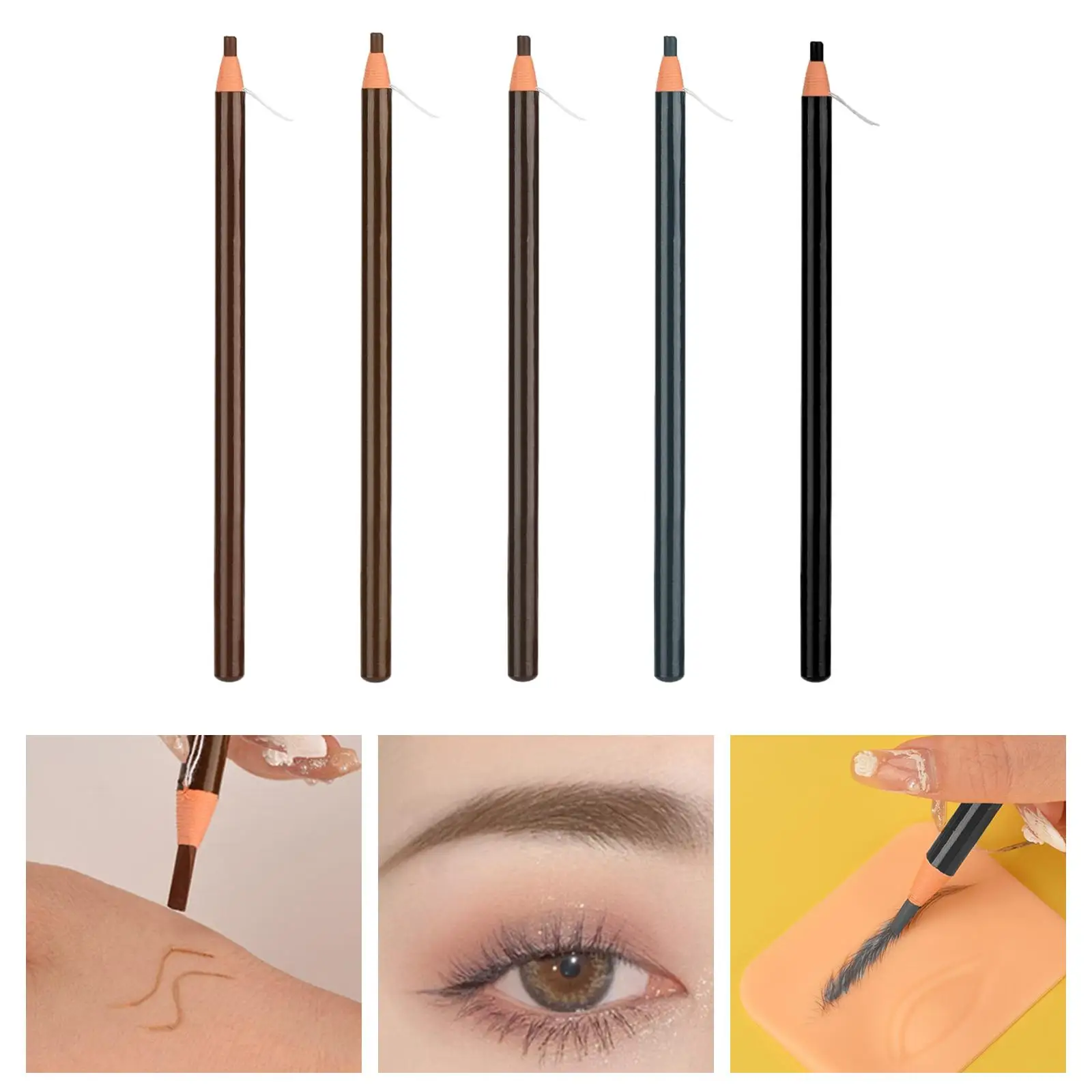 Eyebrow Pencil, Waterproof Sweat-Proof Eyebrow Enhancers for Marking Makeup and