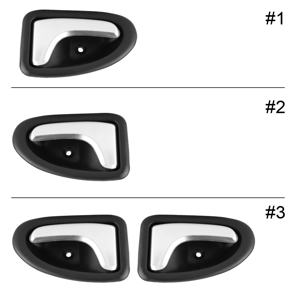 

1 pair of Car Left Right Interior Door Handle Cover Trim 8200915599 For Renault Clio Megane Scenic Trafic 1995-2007 Chrome Cover