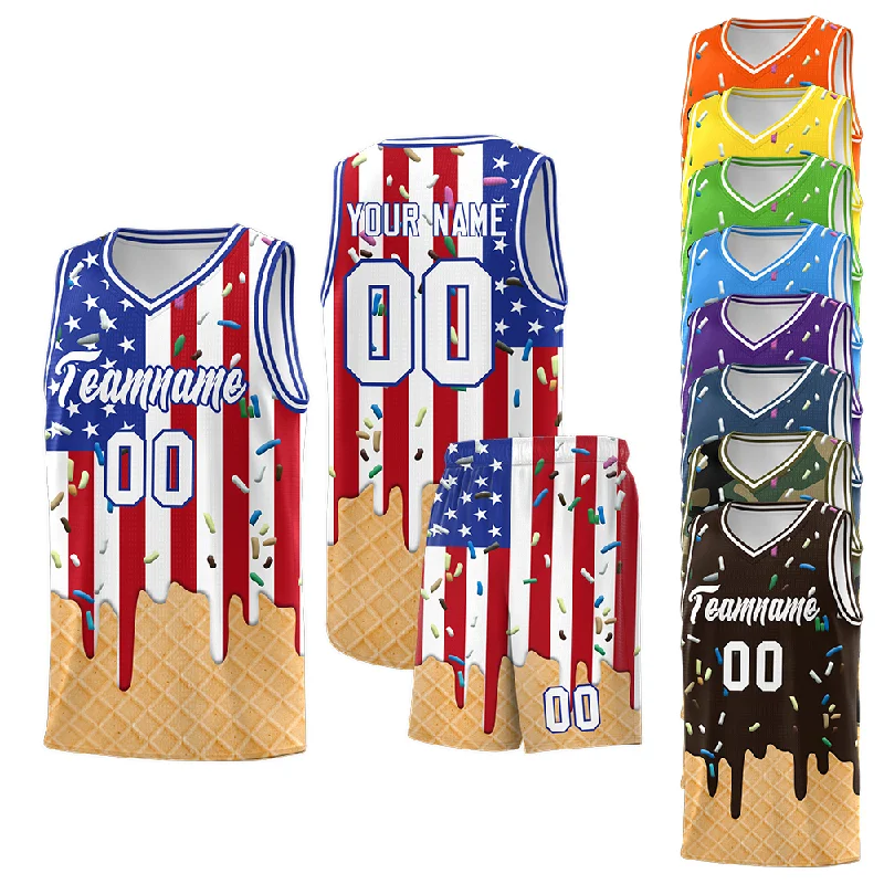 

Custom Basketball Jerseys Shorts Set for Adults Youth Waffle Pattern Lower Panel Reversible Team Sport Uniform