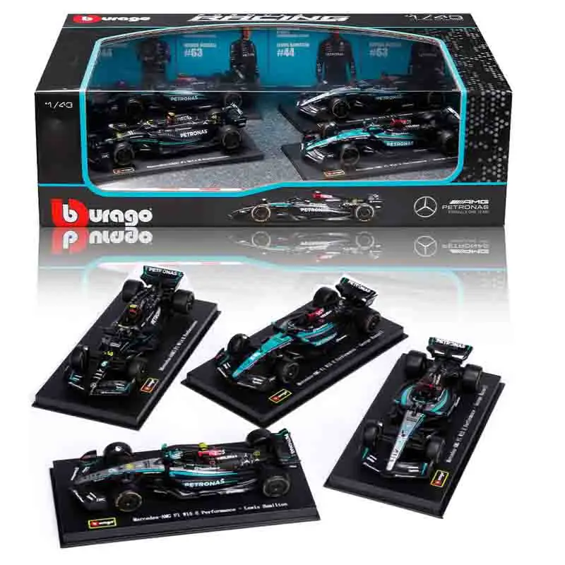 Новый-сток-bburago-1-43-f1-c-red-bull-mercedes-benz-mclaren-4-автомобильный-набор-серия-имитация-сплава-литая-под-давлением-модель-автомобиля-игрушка-на-заказ