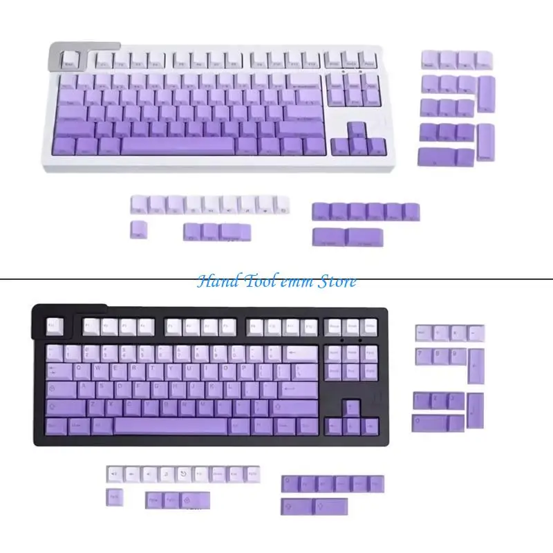 

H37F Ergonomic Keycaps in Fade Resistant Color 125PC Keycap Set for Mechanical keypad