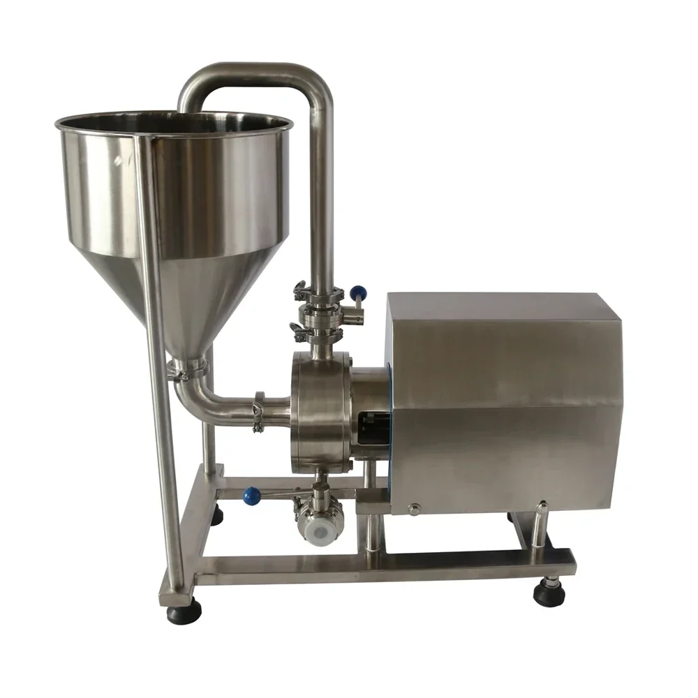

homogeneous emulsion high speed shear mix milk emulsifying emulsification liquid inline in line homogenizer mixer pump