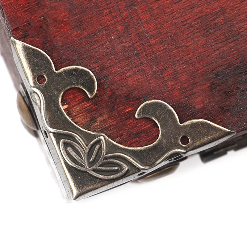 10PCS Antique Corner Bracket 30mm Scrapbook Albums Jewelry Wooden Box Decorative Protector Crafts For Furniture Hardware