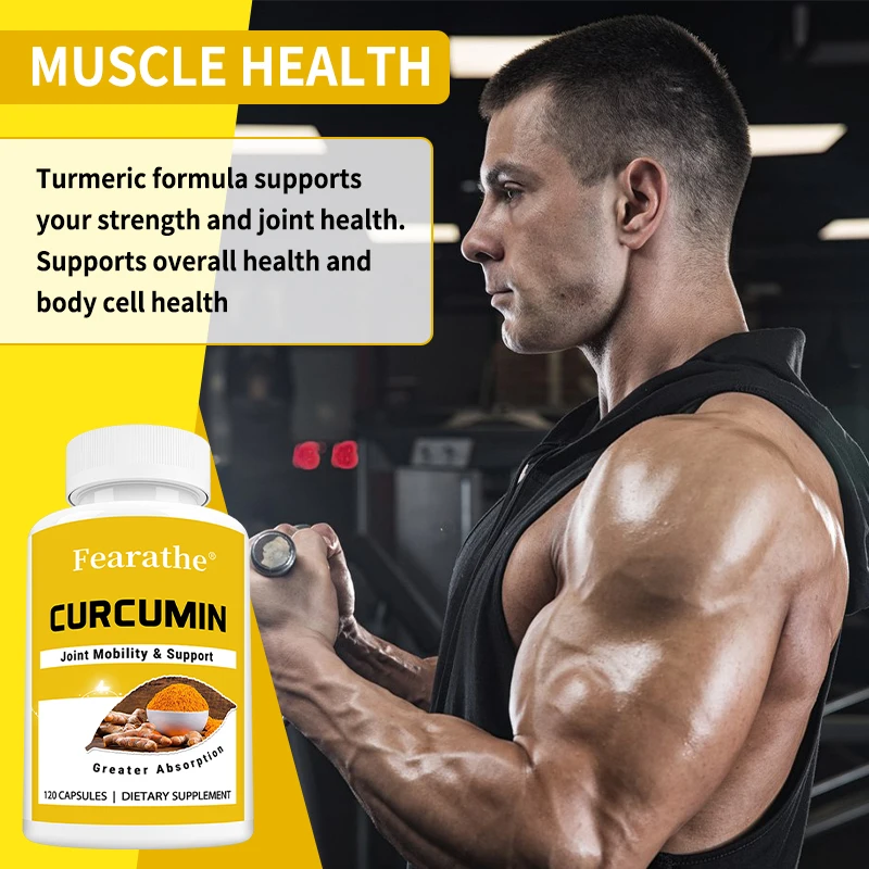 

Turmeric Curcumin Capsules - Antioxidant, for Joint, Digestive & Immune Support Supplement, Muscle Strength and Endurance