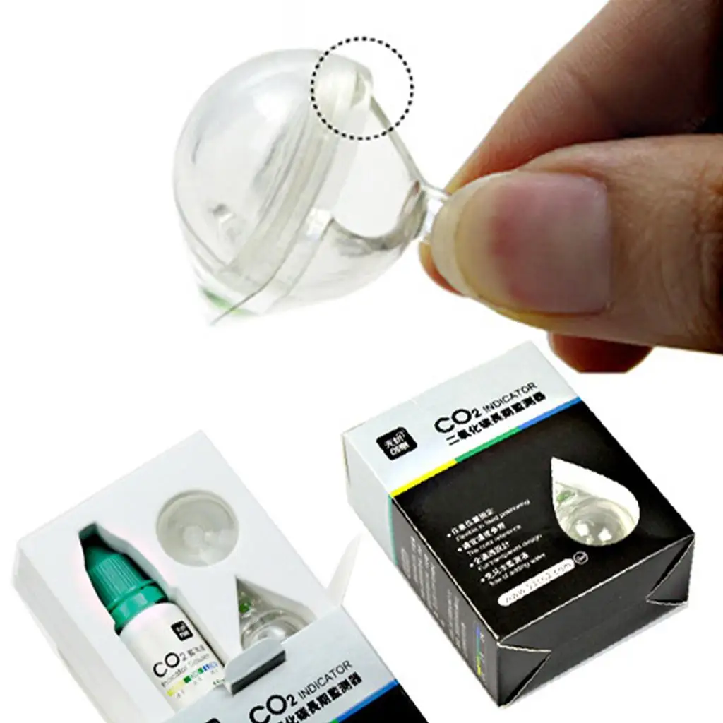 CO2 Drop Glass Checker Aquarium Fish Tank Carbon Dioxide PH Checker Tester