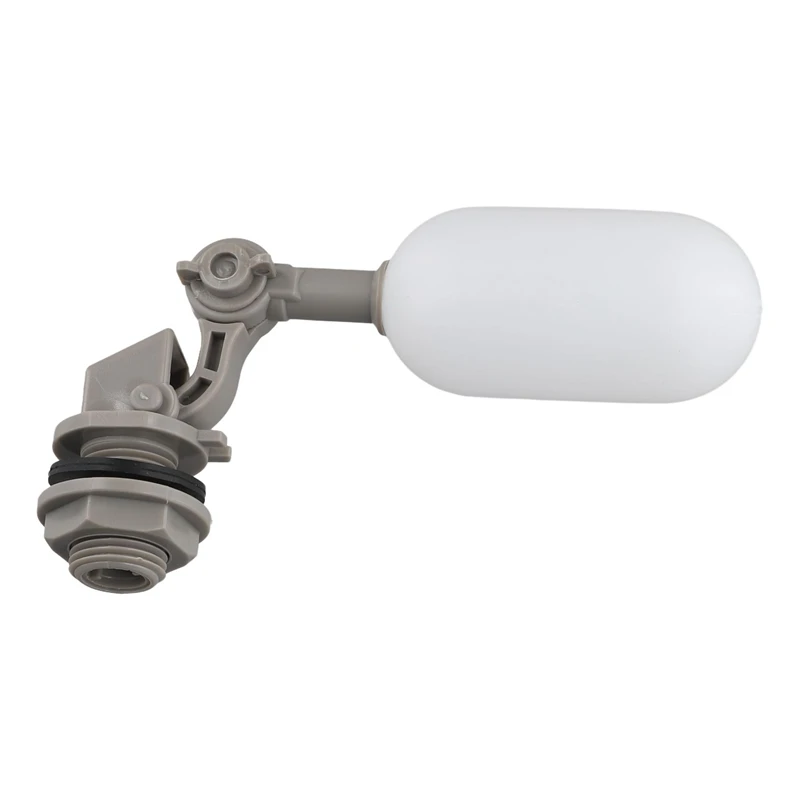 3-Piece Float Valve Set, 1 / 2-Inch Water Supply Pipe Float Valve With Adjusting Arm For Swimming Pool, Aquarium (Gray)