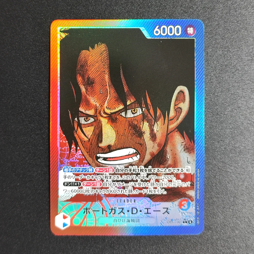 การ์ดสะสมอนิเมะญี่ปุ่นวันพีซ 5 ชิ้น OPCG ซาโบ้ โกลด์โรเจอร์ จิวเวลรี่ โบนนี่ พอร์ทกัส ดี เอซ มังกี้ ดี ลูฟี่ การ์ดเกม ของเล่น