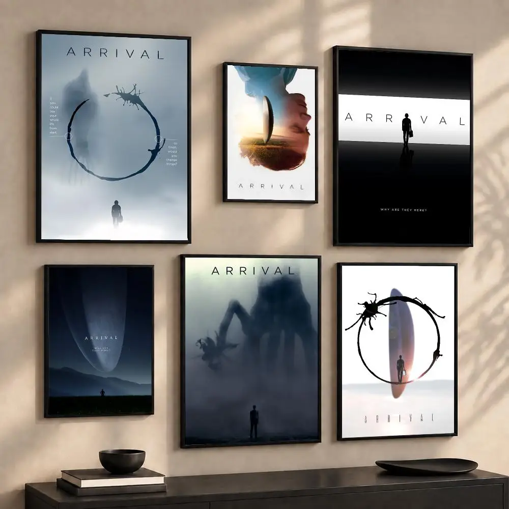 Thoughtful Sci-Fi Movie A-Arrival Poster Wall Art Print Sticker for Bedroom Living Room Dorm Office Modern Home Decor Gift