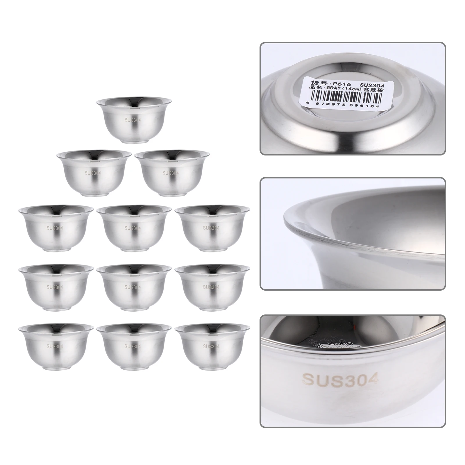 أوعية أطفال من الفولاذ المقاوم للصدأ 304 أوعية تغذية منزلية للأطفال معزولة مقاومة للكسر وعاء تناول الطعام للأطفال الصغار