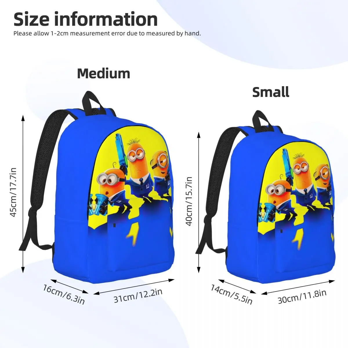 حقيبة ظهر M-Minions Movie للرجال والنساء، حقيبة كتف جامعية رائعة للأعمال في المدرسة الثانوية في الهواء الطلق #6