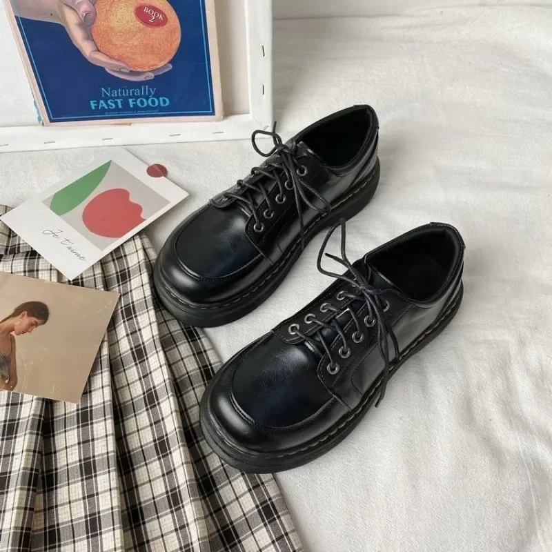 할로윈 소녀와 여성을 위한 일본식 유니폼 신발, 로리타 카와이 신발, 플랫 솔, 에센스