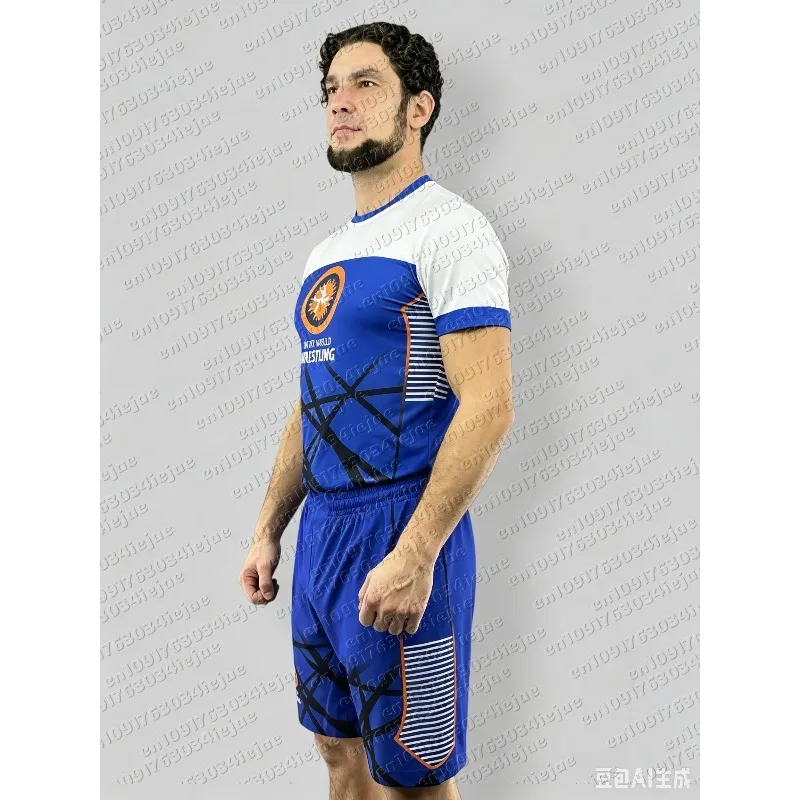 MOTO 2026 Summer Freestyle Wrestling Set: Breathable, Quick-Drying Y2K Style Short-Sleeve T-Shirt + Shorts Two-Piece Set, Unisex