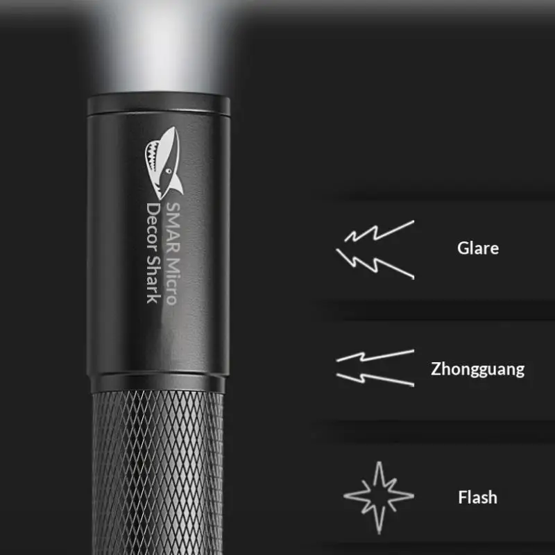 Neue tragbare, zoombare Taschenlampe mit Stiftclip-Design, wasserdichte Taschenlampe für Camping, Wandern und Outdoor-Aktivitäten.