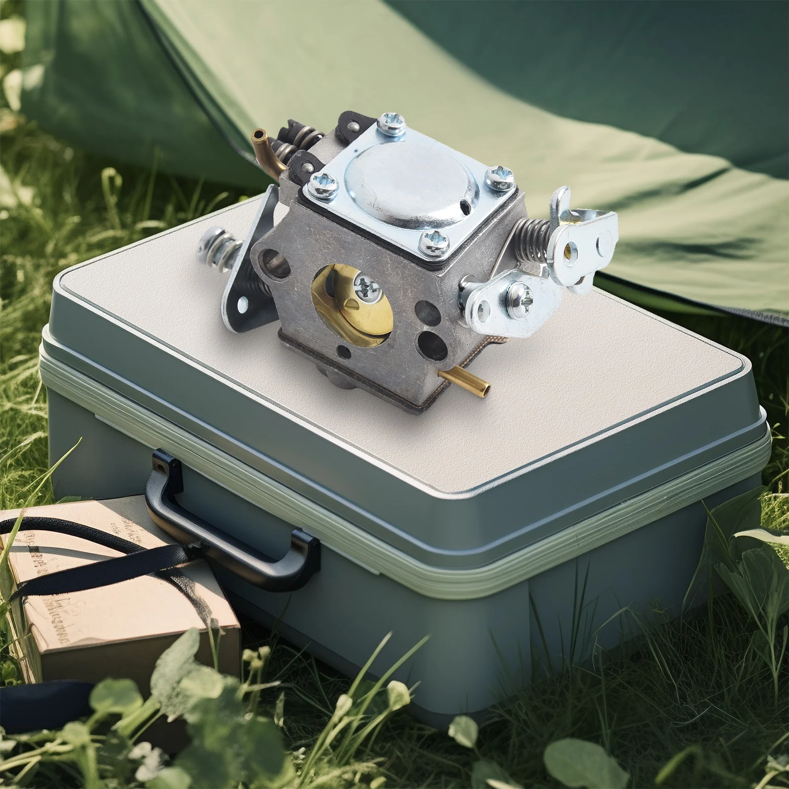 

Carburetor Assembly Kit Compatible with For Poulan Gas Chainsaws Models from 2250 to 262 Including Filters and Lines