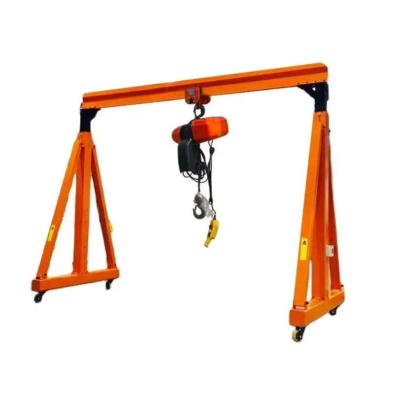 Heavy Adjustable Portable Gantry Crane with Caster Wheels