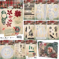 Delicate Winter Christmas Snow Metal Cut Dies and Stamps for DIY Scrapbooking Photo Album Embossing Decorative Paper Cards