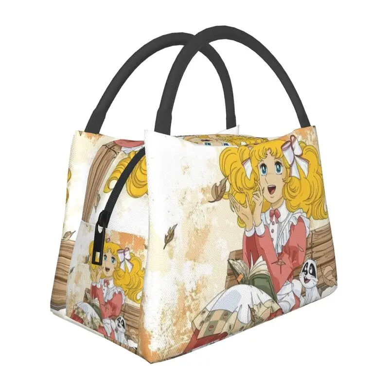 

Girls Comics Animation Candy Candy Insulated Lunch Bags for Women Leakproof Cooler Thermal Bento Box Office Picnic Travel