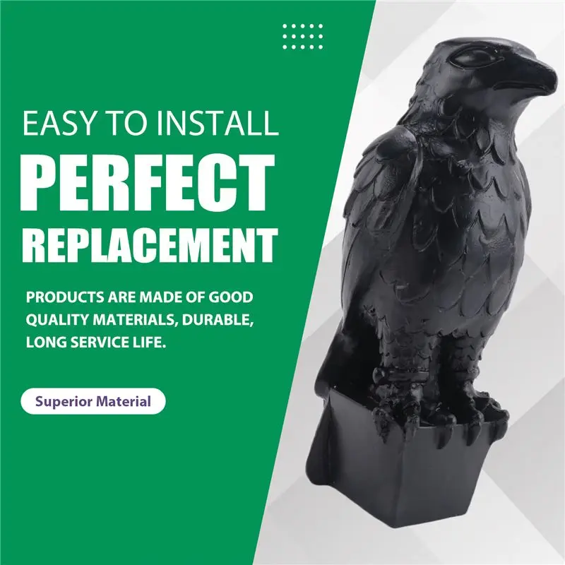 AT84-1 Piece Maltese Falcon Statue Shelf Decorations Black Resin Handmade Resin Sculpture view 4
