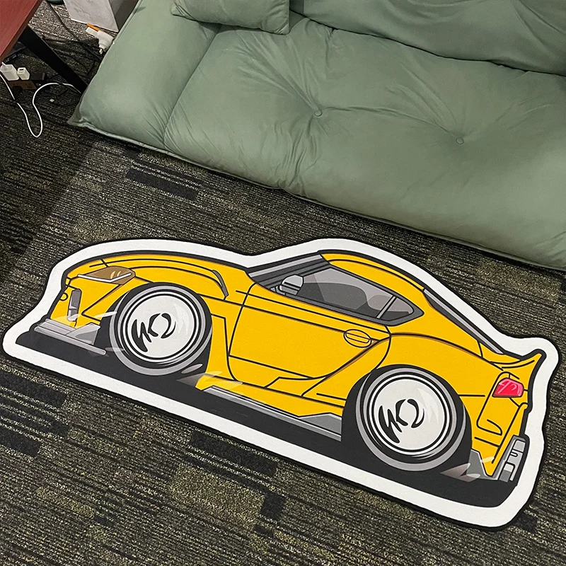 

Super Cool Creative Sports Car Carpet, Living Room, Bedroom, Water Absorption, Non-Slip Floor Mat