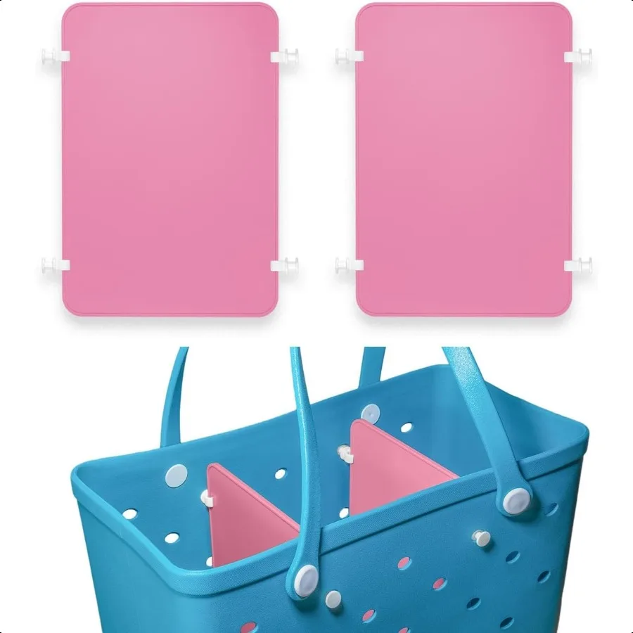

2Pack Divider Tray for Original L XL Bogg Bag Beach Hole Tote 8.3 x 11.8 Pink