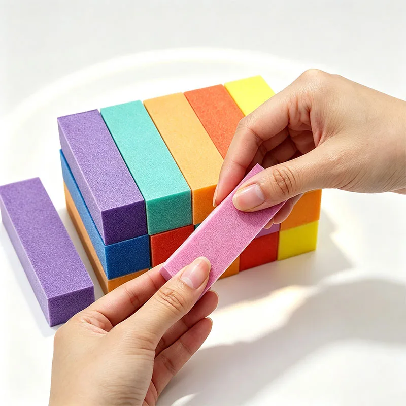 50pcs Nail File Art Buffer Grinder Buffing Block For Pedicure Manicure Care Sponge Buffer Gel Polishing Accessories Makeup Tools