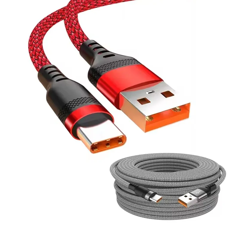 

6A USB Type C Cable Wire For Samsung S24 S23 Xiaomi mi 14 Mobile Phone Fast Charging USB C Cable Type-C Charger Micro USB Cables