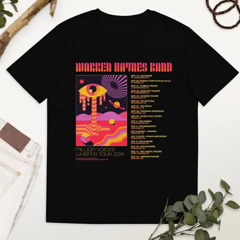 

Футболка Warren Haynes Million Voices Whisper Fall Tour, полный размер S 5Xl