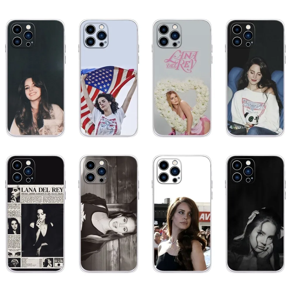 Singer L-Lana Del R-Rey Phone Case  For IPhone 15,14,13,11,12 Pro Max Mini X XR XS 7,8 Plus SE Transparent Cover