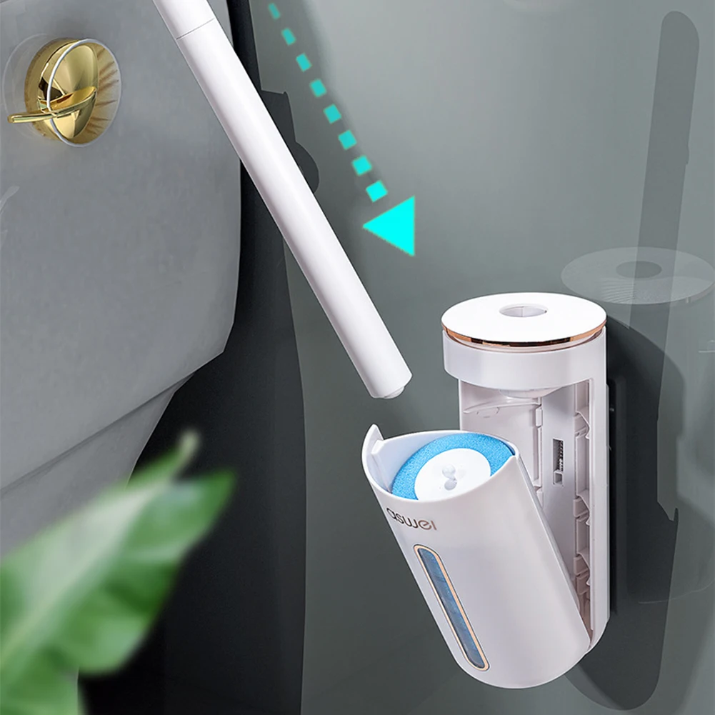 

Disposable Aromatherapy Toilet Cleaner Wall-mounted Vertical Toilet Brush Long Handle Ergonomics Bathroom Cleaning Tools