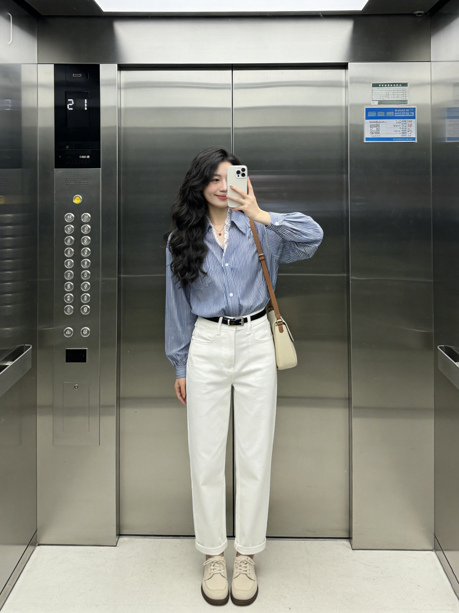 

Korean Style Striped Long Sleeve Women's Shirt Spring Autumn Loose Lace Splicing Vintage Slimming Versatile Top