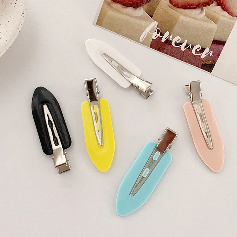 4Pcs/Set Mix Color Hair Clips Side No Bend  Fix Fringe Barrette Makeup Washing Face Hair Accessories Styling Tool For Women Girl