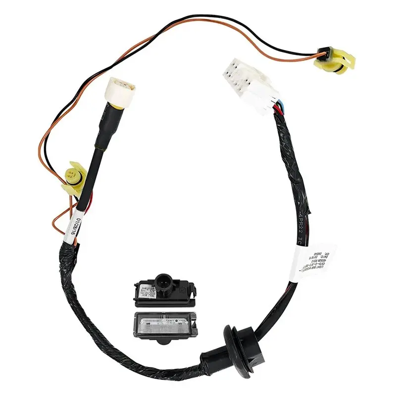 AS57-For Grand Cherokee 2014-2016 68360247AA 68225282AA 68225283AA 68225287AA Rear License Plate Lamp Wiring Harness Bundle