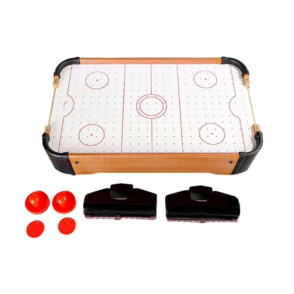 

X55A-Ice Hockey Table Wooden Tabletop Toy with Children Competition Funny Mini Playset Ice Hockey Game for Kids &