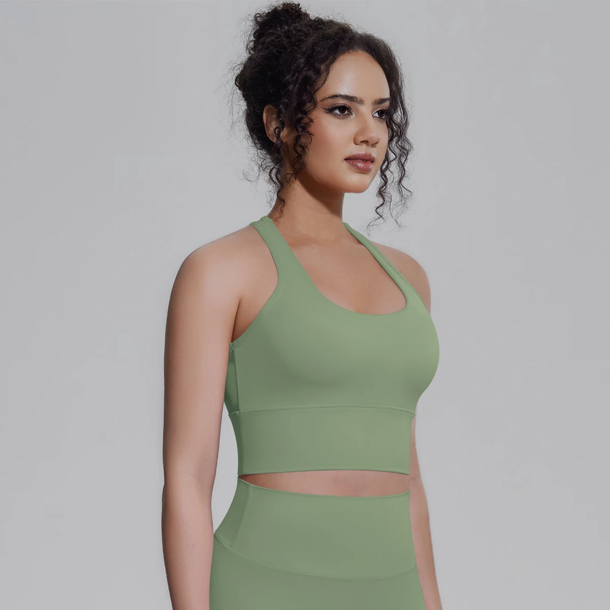Rooftrellen Damen Fitness Yoga Sport-Top Sexy Rückenfreies I-förmiges Top Einfarbig Sommer Workout Gym-Kleidung Yoga-Top – Detail 33