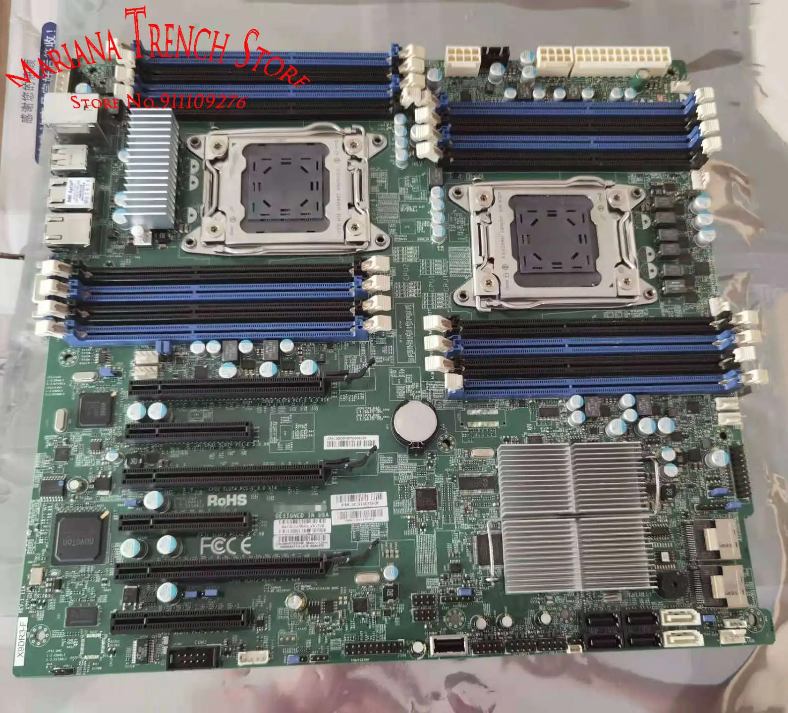 X9DR3-F for Supermicro Motherboard LGA2011 E5-2600 V1/ V2 Family ECC DDR3 8x SAS Ports From C606