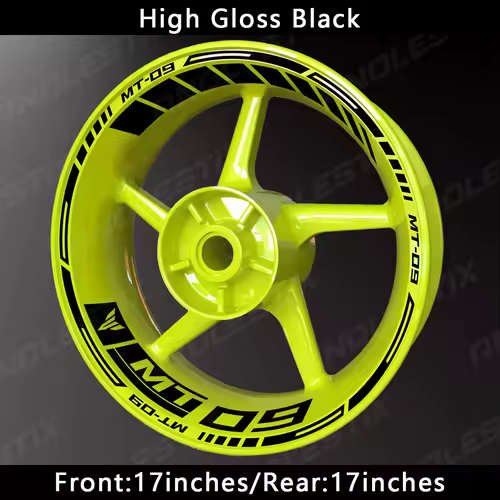 AnoleStix Reflective Motorcycle Wheel Sticker Hub Decal Rim Stripe Tape For YAMAHA MT-09 MT09 - Image 5